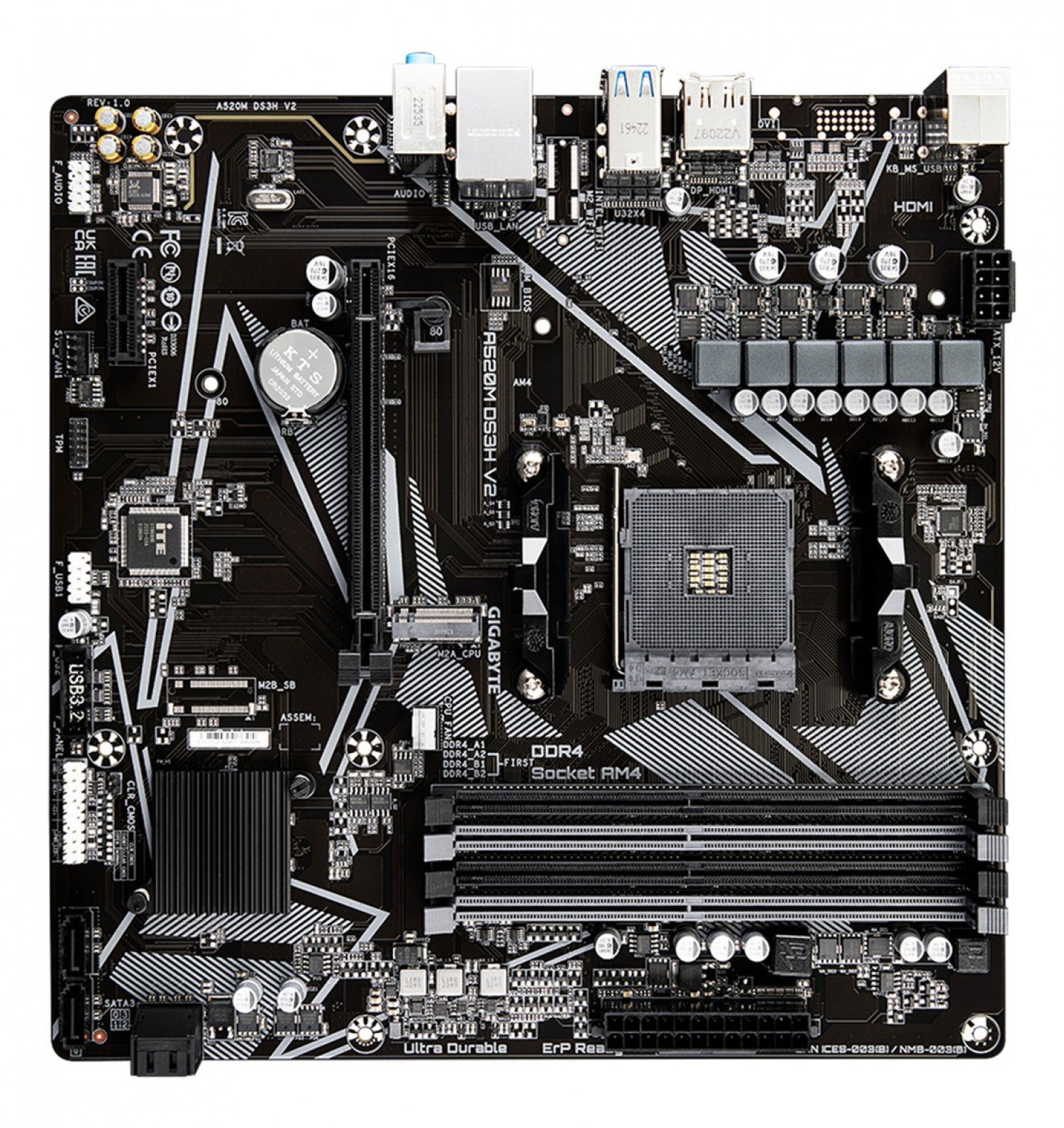 motherboard_gigabyte_am4_a520m_ds3h_v2 - Imagen completa 2