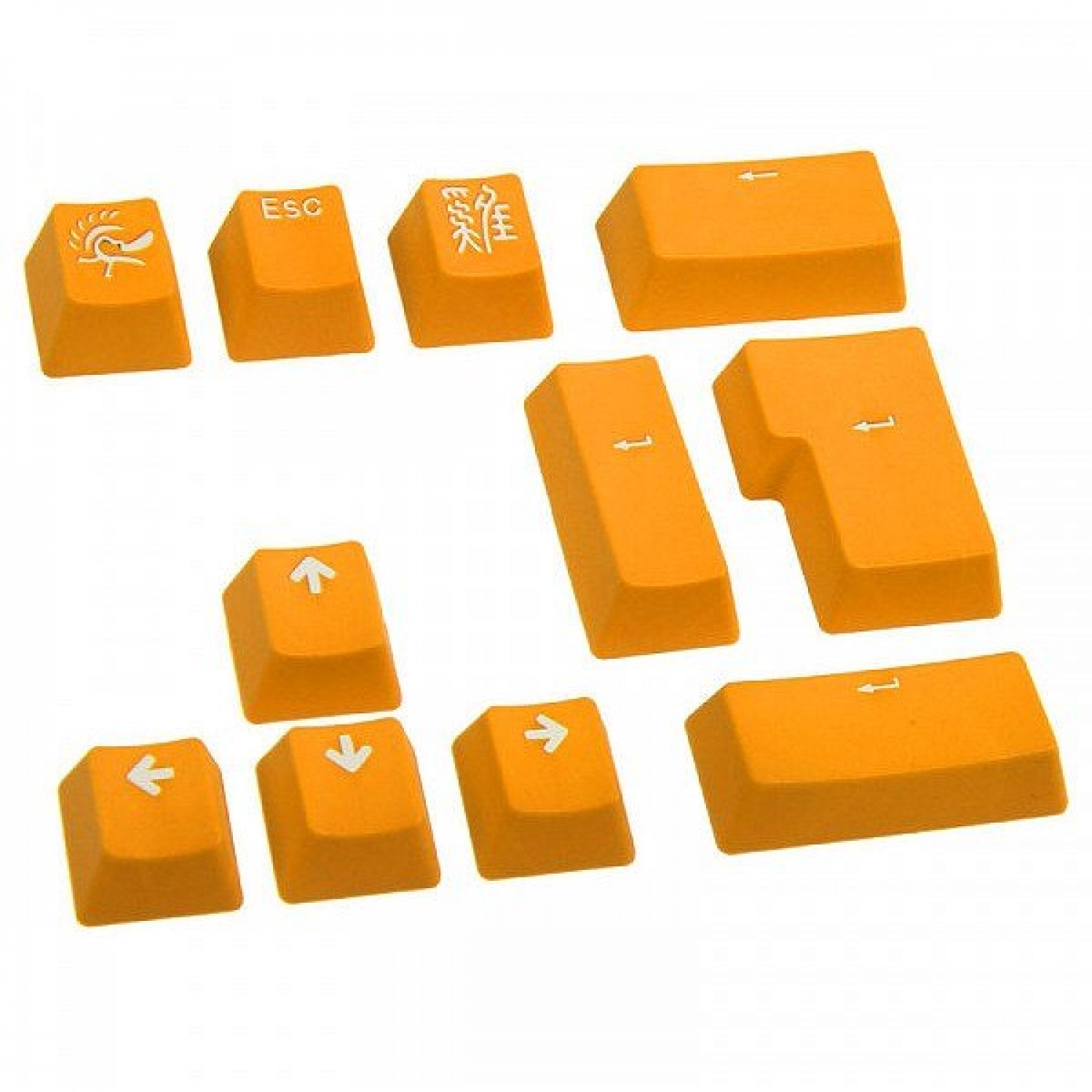 set_11_teclas_ducky_yellow_pbt_calidad_extrema_double_shot_keycap - Imagen completa 1