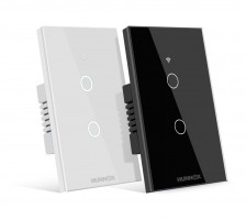 TECLA HUNNOX SMART TACTIL 2 CANALES BLANCO