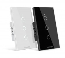 TECLA HUNNOX SMART TACTIL 3 CANALES BLANCO