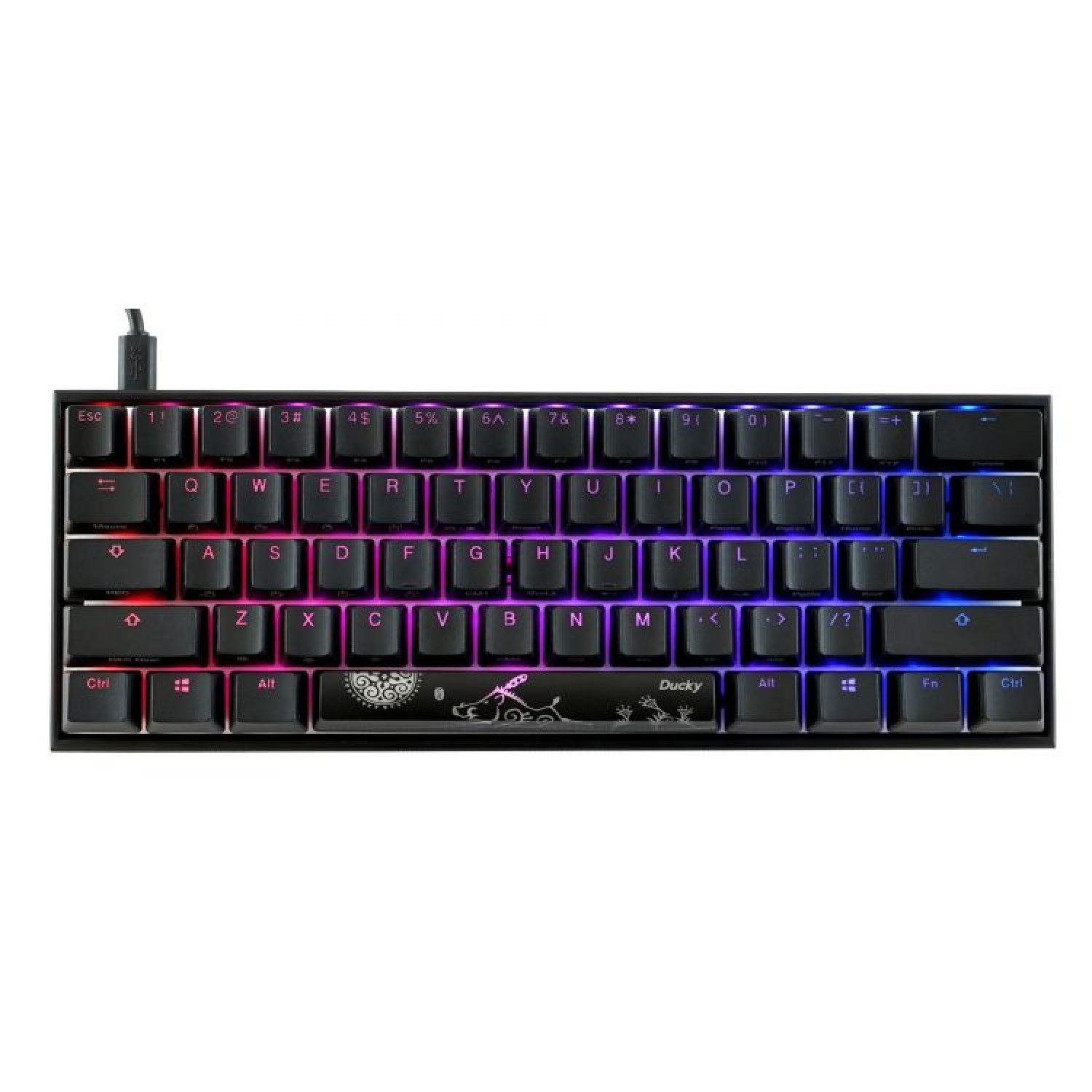 teclado_gamer_ducky_mecha_mini_rgb_cherry_red_rgb_pbt_double_shot_60 - Imagen completa 2