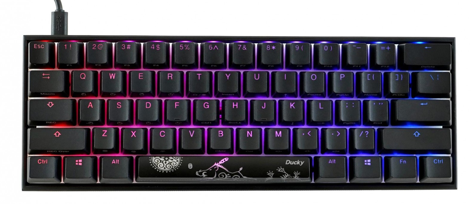 teclado_gamer_ducky_mecha_mini_v2_rgb_kailh_box_brown_switch_mecanico_iso_sp - Imagen 8