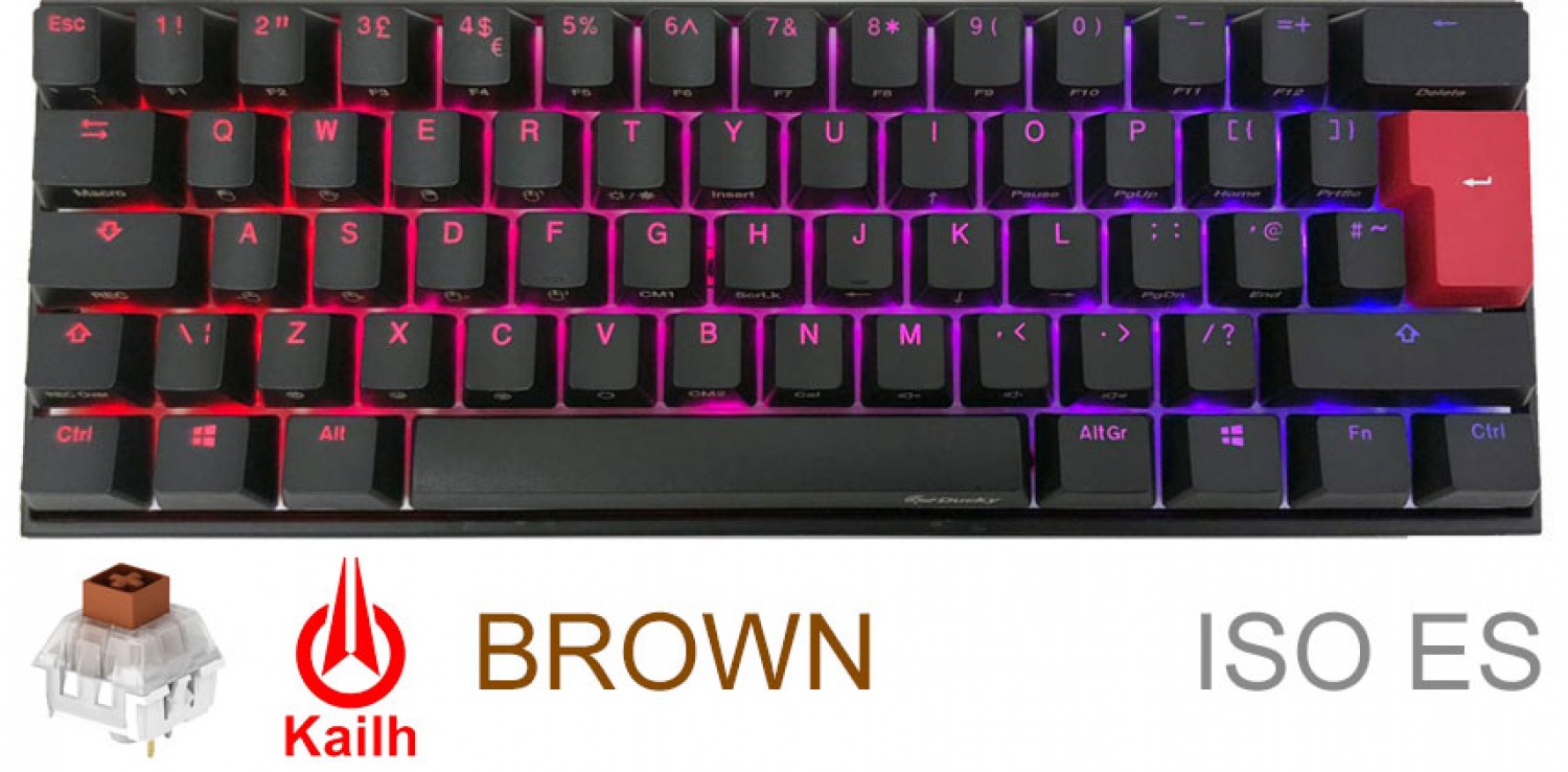 teclado_gamer_ducky_mecha_mini_v2_rgb_kailh_box_brown_switch_mecanico_iso_sp - Imagen completa 1