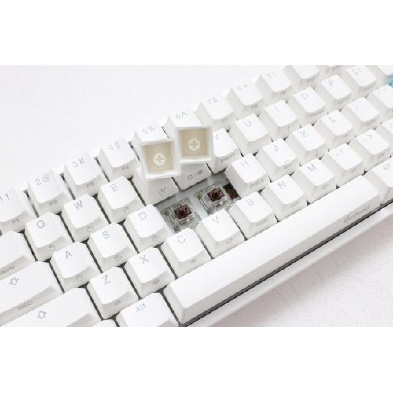 teclado_gamer_ducky_one_2_mini_pure_white_rgb_cherry_brown_rgb_double_shot_pbt_mecanico - Imagen completa 10