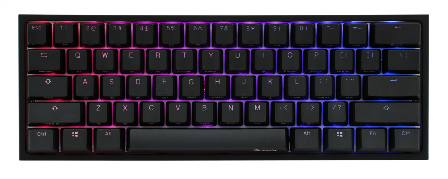 teclado_gamer_ducky_one_2_mini_rgb_cherry_mx_brown_double_shot_pbt_mecanico - Imagen completa 9