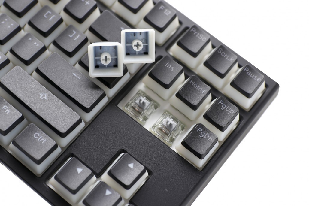 teclado_gamer_ducky_one_2_rgb_tkl_pudding_edition_rgb_led_cherry_mx_blue_double_shot - Imagen 9