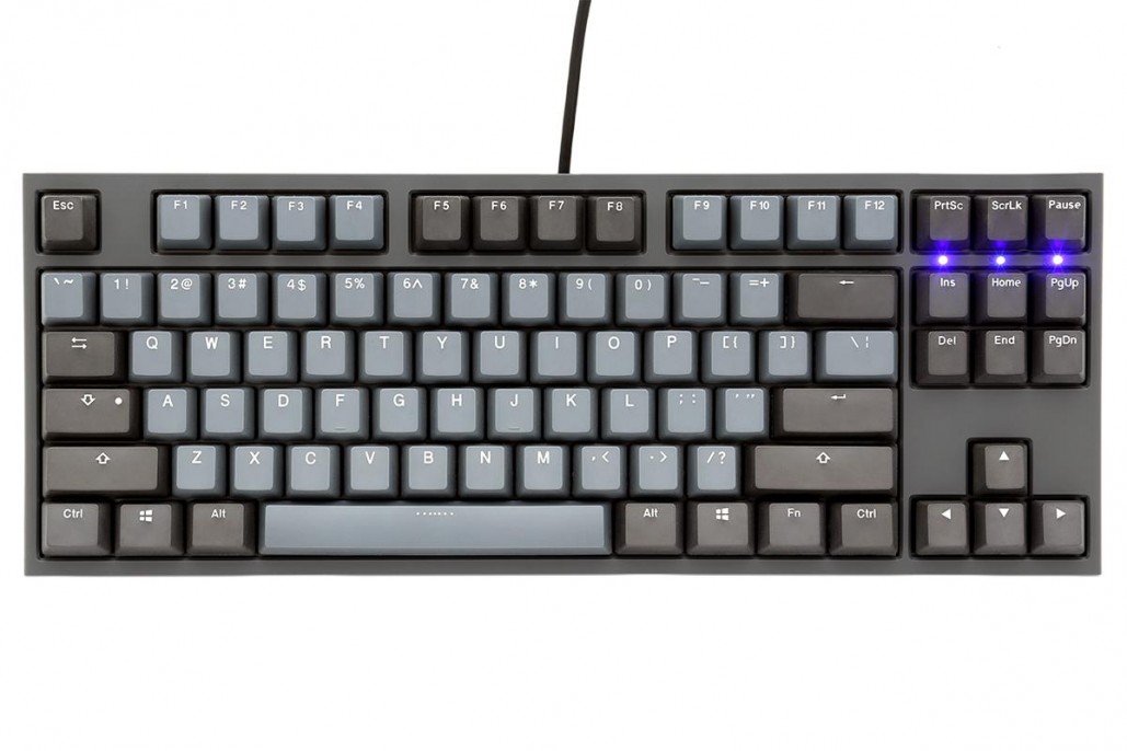 teclado_mecanico_ducky_one_2_tkl_skyline_teclas_gris_oscuro_interruptor_rojo_ingles_pbt_doble_disparo_sin_costuras_estuche_gris_sin_led - Imagen 4